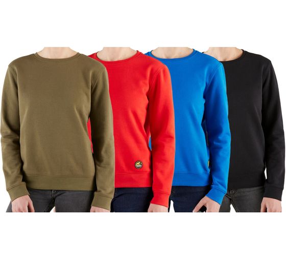 NORTHERN COUNTRY Damen Pullover Baumwoll-Sweater Langarm-Shirt 00009480 Khaki, Rot, Blau, Schwarz