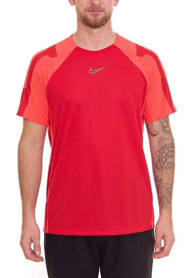 NIKE Herren Trainings-Shirt mit Dri-FIT-Technologie Sport-Shirt mit Mesh-Einsätzen Kurzarm-Shirt DH8698-657 Rot/Orange