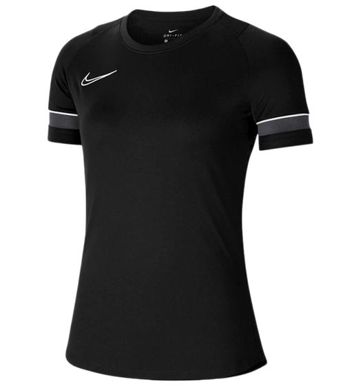 NIKE Academy 21 Damen Trainings-Shirt mit Dri-FIT-Technologie Sport-Shirt Kurzarm-Shirt CCV2627-014 Schwarz