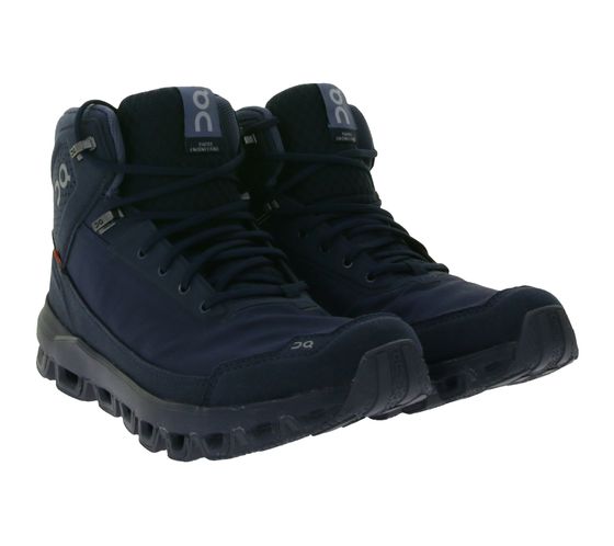 On Running Cloudridge Damen Wander-Schuhe wasserdichte Trekking-Boots mit Missiongrip™-Außensohle 3.399.243 Navy