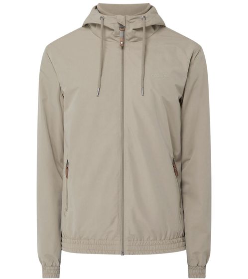 Ragwear Olsen men's outdoor jacket PETA-approved and vegan with hood and drawstring 2232-60001 6018 gray/sand