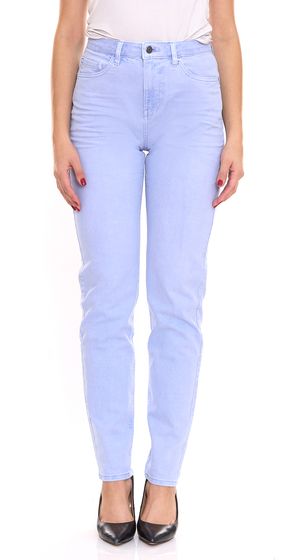 ESPRIT Damen Tapered-Jeans 5-Pocket Denim-Hose aus Bio-Baumwolle 010EE1B315 B02 440 Hell-Blau