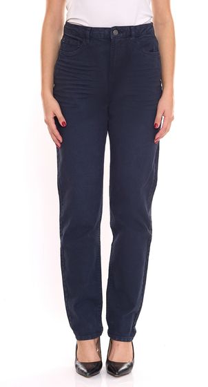 ESPRIT Damen nachhaltige High Waist Jeans aus Bio-Baumwolle Denim-Hose im 5-Pocket Style 010EE1B315 400 Blau