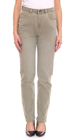 ESPRIT jean fuselé femme pantalon en denim 5 poches en coton biologique 010EE1B315 350 vert