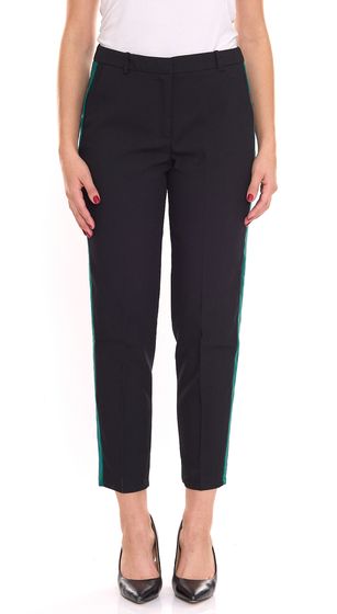 ESPRIT women's business trousers with piping fabric trousers 129EO1B011 B02 001 black