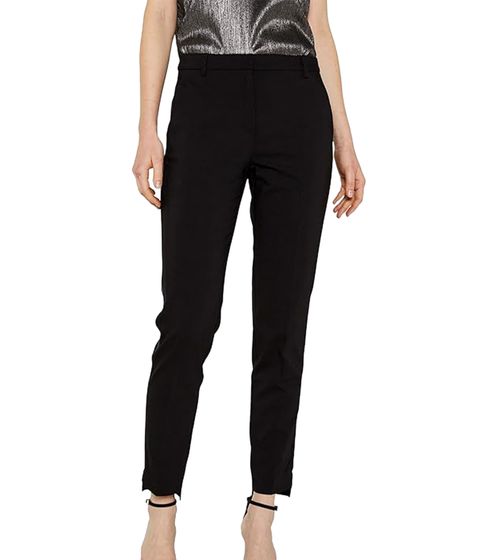 ESPRIT women's stretch chinos with shiny decorative stripes fabric trousers 129EE1B030 001 black