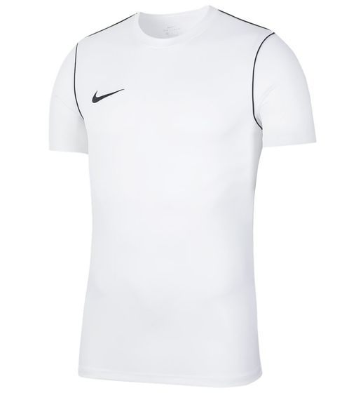 NIKE Park 20 Herren Trainings-Shirt mit Dri-FIT-Technologie Sport-Shirt Kurzarm-Shirt BV6883-100 Weiß