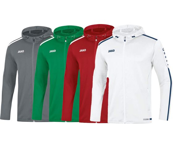 JAKO STRIKE 2.0 veste d'entraînement pour hommes avec veste à capuche Jako-Tec-Concept veste de fitness 6819 sport vert, rouge, gris ou blanc