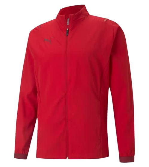 PUMA Teamcup Sideline Herren Trainings-Jacke atmungsaktive Sport-Jacke mit Drycell-Technologie 656743 01 Rot