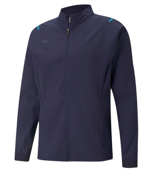 PUMA Teamcup Sideline Herren Trainings-Jacke atmungsaktive Sport-Jacke mit Drycell-Technologie 656743 02 Navy