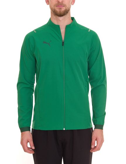 PUMA Teamcup Sideline Herren Trainings-Jacke atmungsaktive Sport-Jacke mit Drycell-Technologie 656743 05 Grün