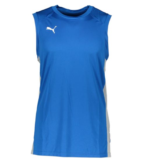 PUMA Basketball Game Jersey Herren Tank-Top mit Mesh-Einsätzen Sport-Shirt 605069 06 Blau