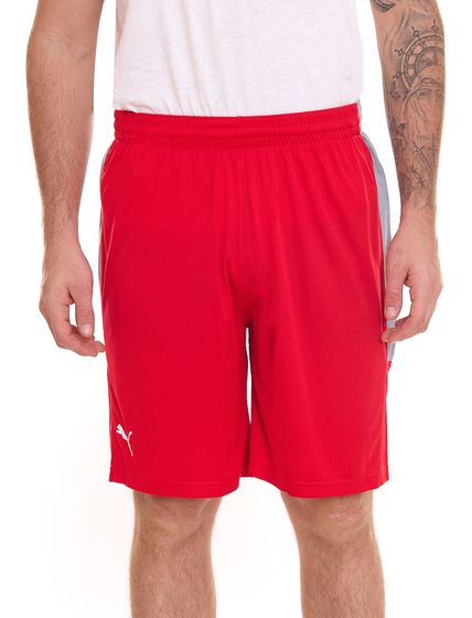 PUMA Basketball Game Men's Shorts with Mesh Inserts Training Pants 605070 05 Red