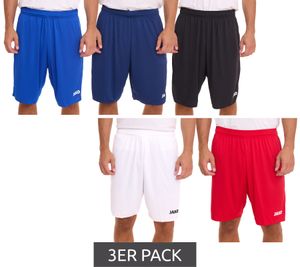 3er Pack JAKO Manchester 2.0 Traingsshorts Herren Sport-Shorts ohne Innenslip Fitness 4400 Weiß, Blau, Rot oder Schwarz