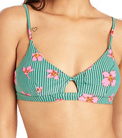 BILLABONG Seain Green women's bikini top with floral pattern swim top N3ST22 BIP9 3475 colorful/green