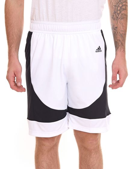 adidas N3XT L3V3L Prime Game Herren Basketball-Shorts nachhaltige Sport-Hose GI8715 Weiß/Schwarz