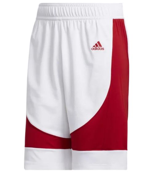 adidas N3XT L3V3L Prime Game Men's Basketball Shorts Sustainable Sports Pants GI8718 White/Red