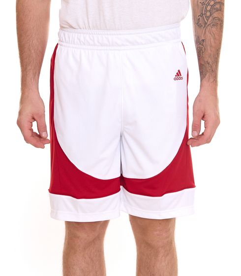 adidas N3XT L3V3L Prime Game Herren Basketball-Shorts nachhaltige Sport-Hose GI8718 Weiß/Rot