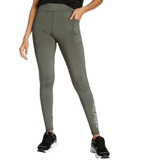 H.I.S EM Damen Trainings-Hose schlichte Sport-Hose Fitness-Leggings 42313346 Khaki