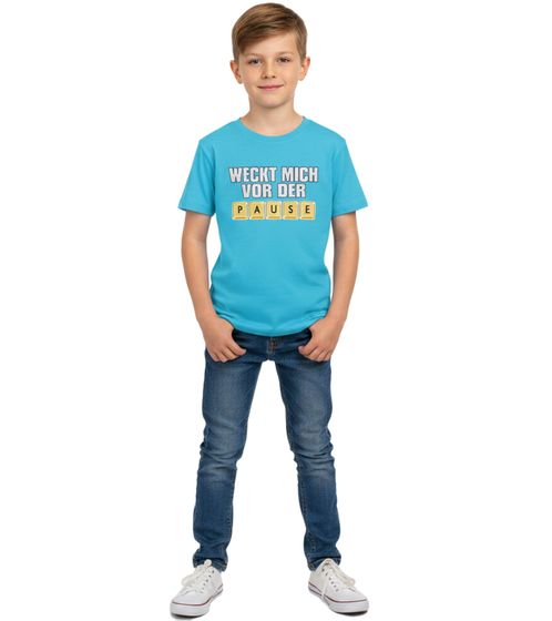 KIDSWORLD Children's T-Shirt for Boys with Front Print Summer Shirt 67073238 Blue