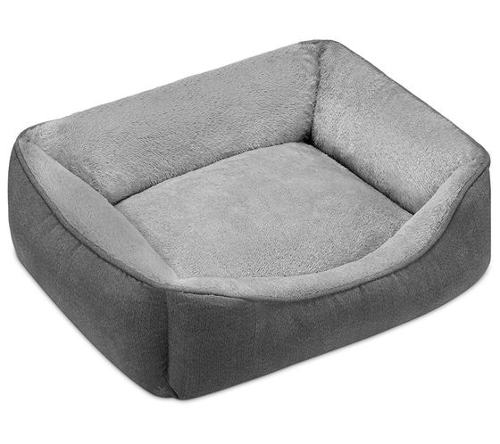 NAVARIS pet bed with removable cover for dog or cat, lying area 42x33x15cm 56947.22.2 gray