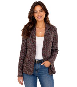 Aniston CASUALS Damen Blazer Kurz-Jacke mit Knöpfen 56919808 Grün/Braun