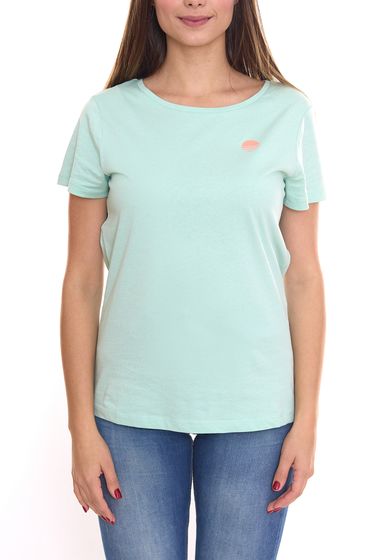 AjC Damen T-Shirt mit Vista Al Mar Rücken-Print kurzärmliges Sommer-Shirt 35732517 Mint-Grün