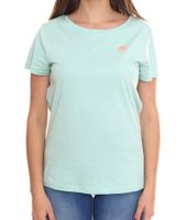 AjC Damen T-Shirt mit Vista Al Mar Rücken-Print kurzärmliges Sommer-Shirt 35732517 Mint-Grün