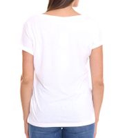 AjC T-Shirt modisches Damen Kurzarm-Shirt mit Love-Print Sommer-Shirt 32038357 Weiß AjC T-Shirt modisches Damen Kurzarm-Shirt mit Love-Print Sommer-Shirt 32038357 Weiß