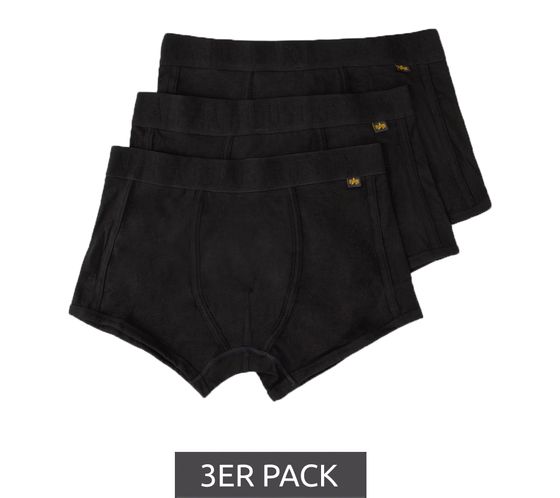 3er Pack ALPHA INDUSTRIES Al Tape Herren Unterwäsche Boxershorts 60814441 Schwarz