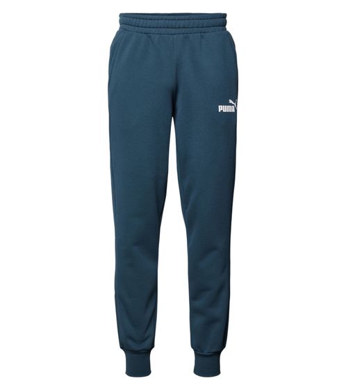 PUMA ESS Logo men's jogging pants stylish sweatpants with logo 679629 16 petrol blue