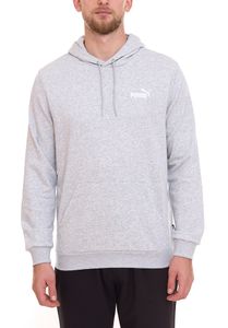 PUMA ESS Logo felpa da uomo elegante in cotone con cappuccio con logo sul petto 679631 04 Grigio PUMA ESS Logo felpa da uomo elegante in cotone con cappuccio con logo sul petto 679631 04 Grigio