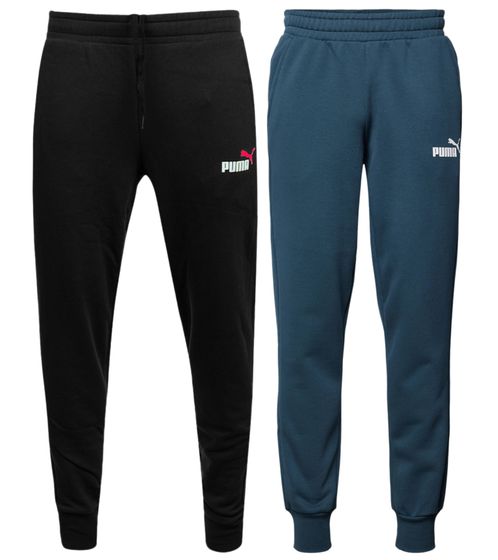 Pantalon de jogging PUMA ESS Logo pour hommes Pantalon de survêtement élégant avec logo noir ou bleu pétrole