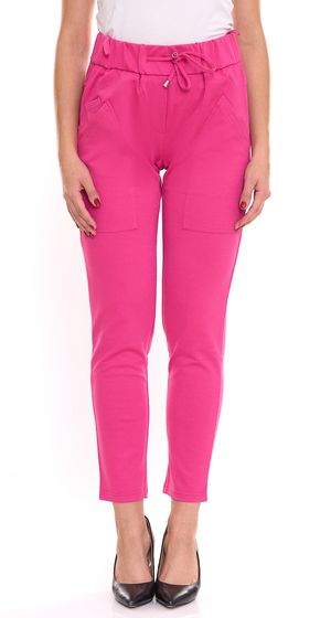 Aniston Selected Damen Stoff-Hose auffällige Party-Hose in knalliger Farbe 99908826 Pink