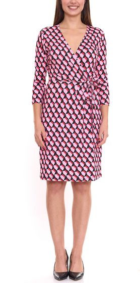 Aniston Selected Damen Mini-Kleid gemustertes Jersey-Kleid mit seitlichem Knoten 45335633 Bunt