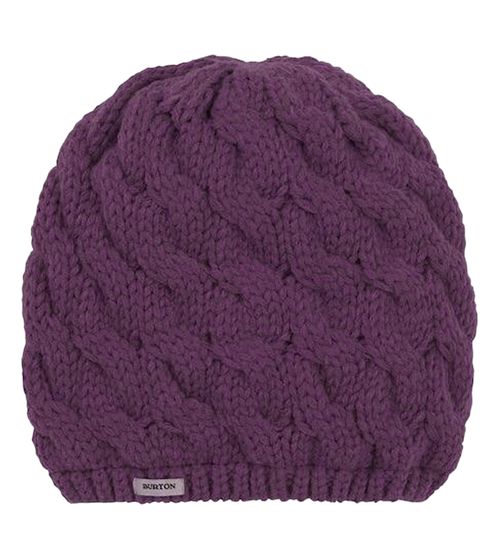 BURTON Birdie women's beanie, cozy winter hat, cuddly fine knit hat, lined with fleece 512015-03-3436 purple