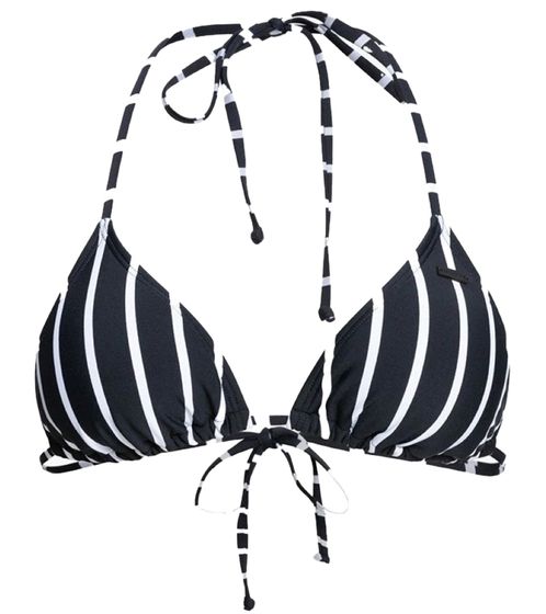 ROXY Beach Classics women's bikini top with removable padding Bandeau bikini ERJX304619 KVJ3 Black/White