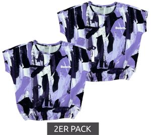 2er Pack Bench. Mädchen Baumwoll-Shirt Kurzarm-Shirt mit Allover-Print 65280936 Lila