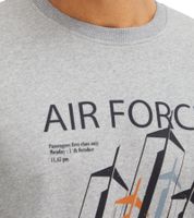 Pack of 2 INDICODE IDForz men's cotton sweaters, round neck sweaters with large front print 55582MM black, grey or blue Pack of 2 INDICODE IDForz men's cotton sweaters, round neck sweaters with large front print 55582MM black, grey or blue