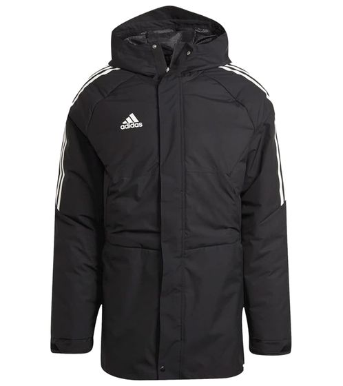 adidas Condivo 22 Herren Stadion Parka mit DWR-Imprägnierung Trainings-Jacke PrimeGreen H21252 Schwarz