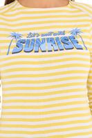 Pack of 2 AjC ladies shirt striped long-sleeved shirt cotton with front print economy pack 67426709 yellow/white/blue Pack of 2 AjC ladies shirt striped long-sleeved shirt cotton with front print economy pack 67426709 yellow/white/blue