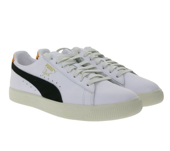 PUMA Clyde Base L Men's Sneakers Urban Retro Basketball Shoes 399413 01 White/Black