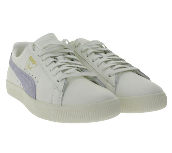 PUMA Clyde Base L Herren Sneaker urbane Retro-Basketball-Schuhe 399413 04 Weiß/Grau