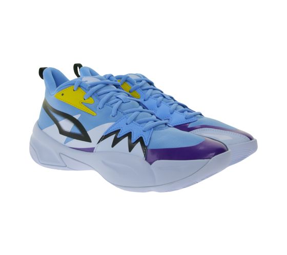 PUMA Genetics Herren Basketball-Schuhe mit ProFoam Sport-Schuhe 379974 02 Blau/Lila