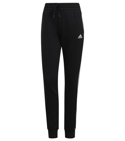 adidas Essentials French Terry 3-Stripes Women's Training Pants Tapered Cuffed Jogging Pants GM8733 Black