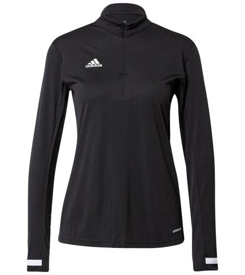 adidas T19 Damen Trainings-Sweatshirt mit AEROREADY Technologie Half-Zip Sweatshirt DW6851 Schwarz