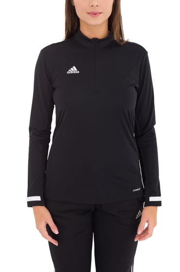 adidas T19 women's training sweatshirt with AEROREADY technology Half-zip sweatshirt DW6851 black