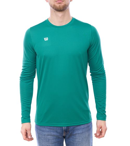 Wilson Men's Sustainable Sports Pullover Training Shirt Long Sleeve Shirt Fitness OUT-BB-M-05/39 Green