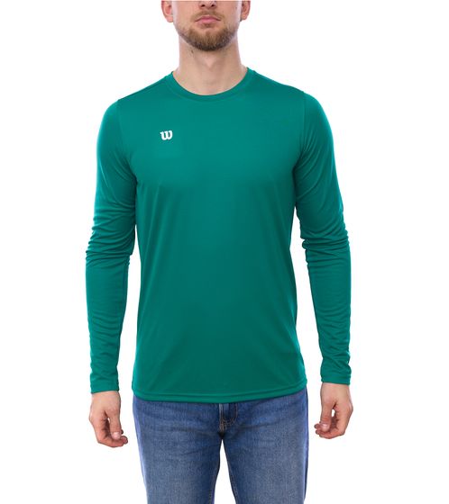 Wilson Herren nachhaltiges Sport-Pullover Trainings-Shirt Langarm-Shirt Fitness OUT-BB-M-05/39 Grün