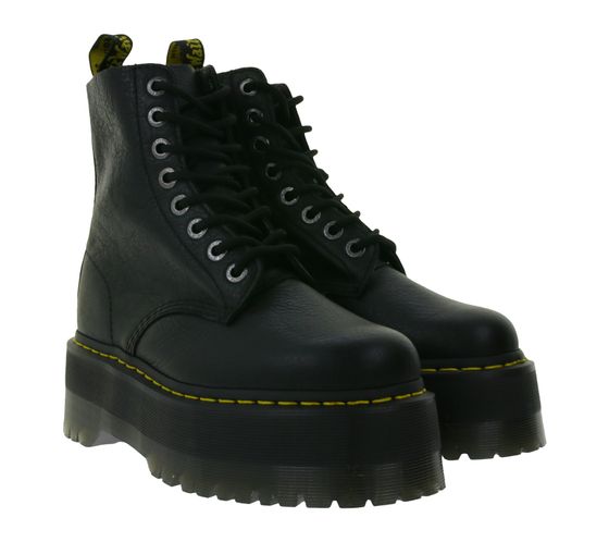 Dr. Martens 1460 Pascal Max Plateau-Stiefel für Damen Echtleder-Schuhe Winter-Boots 26925001 Schwarz